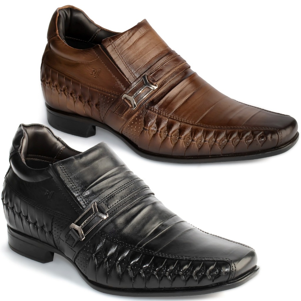 Sapato Rafarillo Alth Aumenta 7cm Couro Original 3261 em Oferta na Shopee