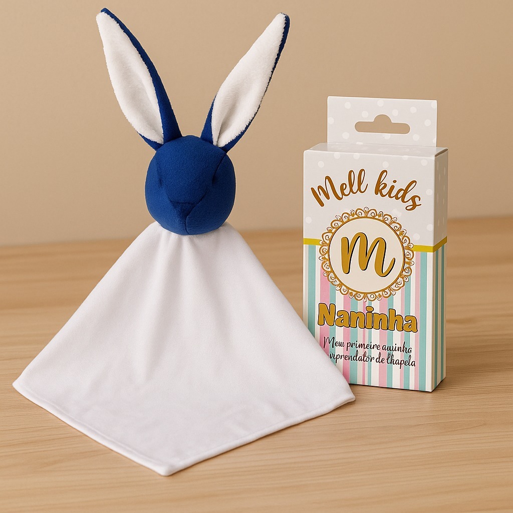 Naninha Para Bebê Menino com Prendedor de Chupeta - Diversas