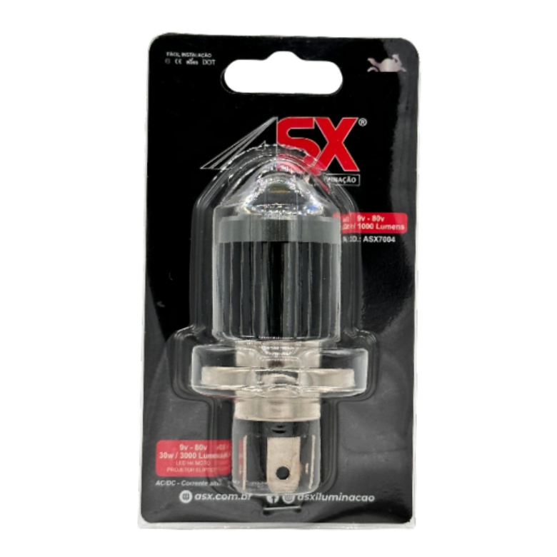 Lâmpada Farol Led Moto H4 Projetor ASX Moto Eliptico Baixa Amarela Alta Branca em Oferta na Shopee