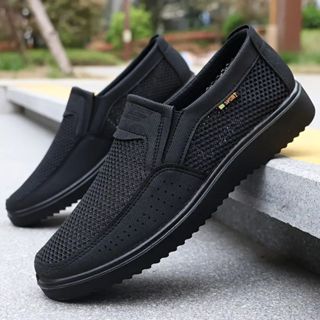 Tênis Masculino Calce Fácil Super Confortável Material Respirável Super Confortável Macio e Leve Sandália Casual em Oferta na Shopee