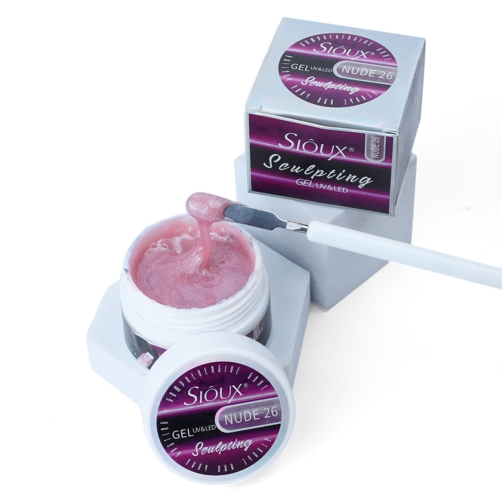 Kit com 3 Gels Sioux Sculpting para Alongamento de Unhas em Gel