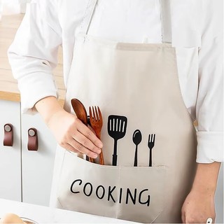 Avental Chef Cozinheiro Impermeável Cozinha Unissex Preto ou Bege ou kit de 2
