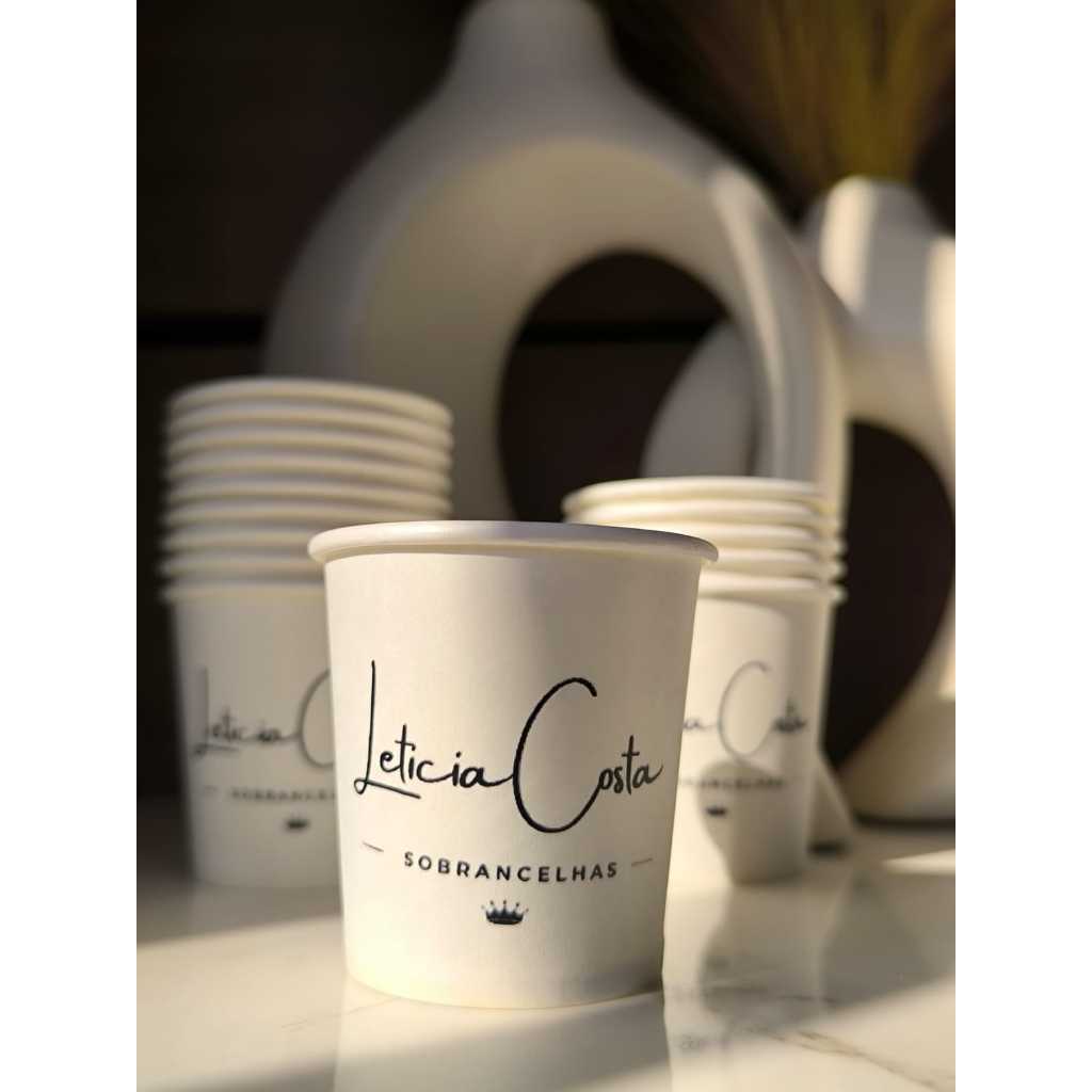 Copos de Papel 120ml – Personalizados com Sua Marca para Festas, Eventos e Consultórios - PROMOÇÃO