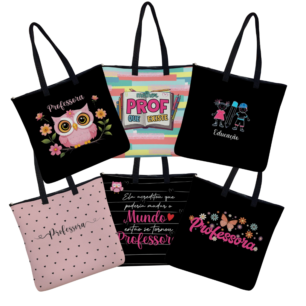 Bolsa Tiracolo em Neoprene Alça de Ombro Professora Corações em Oferta na Shopee