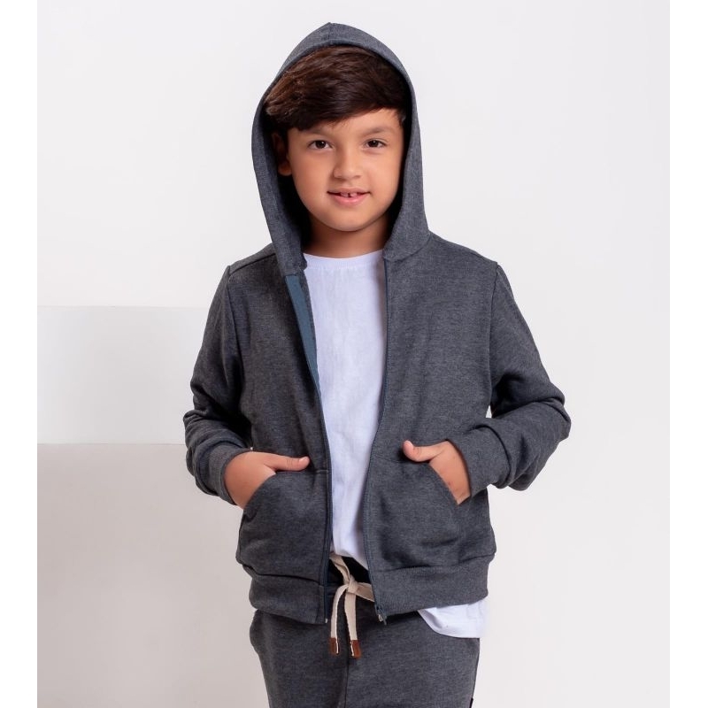 Casaco Moletom - 2/4/6/8 - Flanelado de Capuz INFANTIL em Oferta na Shopee