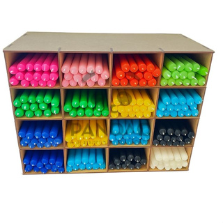 Porta-Velas MDF Cru Corte a Laser com Encaixe Perfeito- Compacto e Funcional 16 repartições em Oferta na Shopee