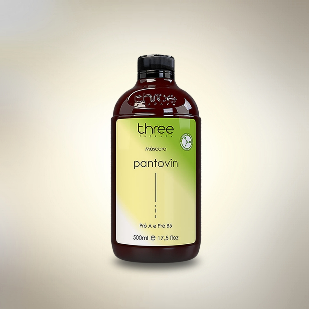Pantovin Máscara Antiqueda Three Therapy Vitamina Pro A Pro B5 Cresce Muito e Fortalece 500g