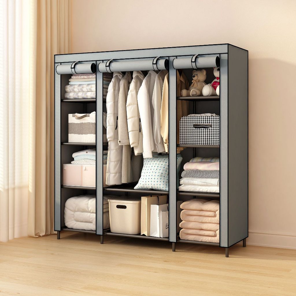 Guarda Roupa Dobravel Armario Desmontavel Para Organizador De Roupa 8 Divisorias