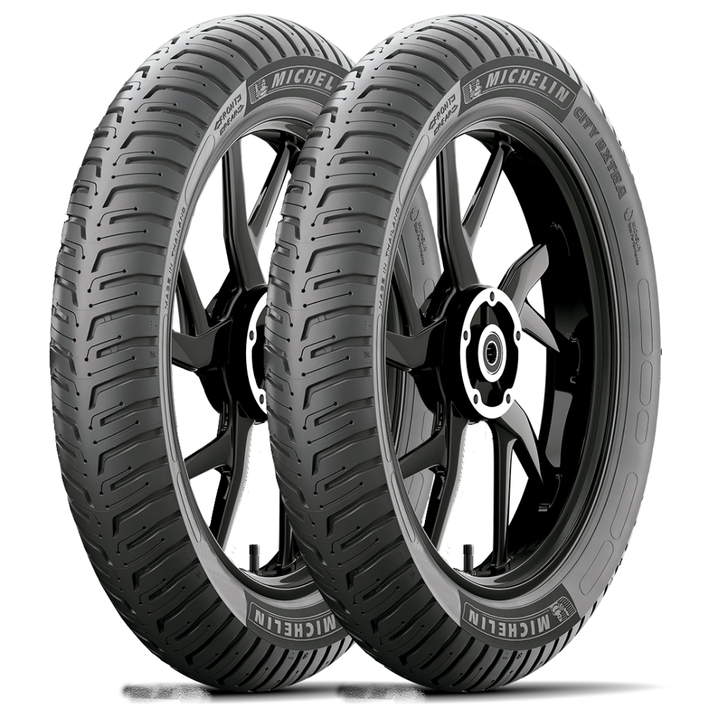 PAR PNEU 80/100-18 + 90/90-18 CITY EXTRA MICHELIN