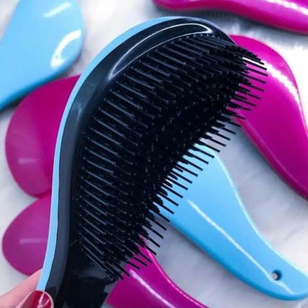 Kit 3 Escovas Mágicas Desembaraçadoras Anti-Frizz | Cerdas Flexíveis e Leves para Todos os Tipos de Cabelo