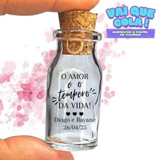 Adesivo Personalizado Transparente Chá de Panela O Amor É O Tempero Da Vida em Oferta na Shopee