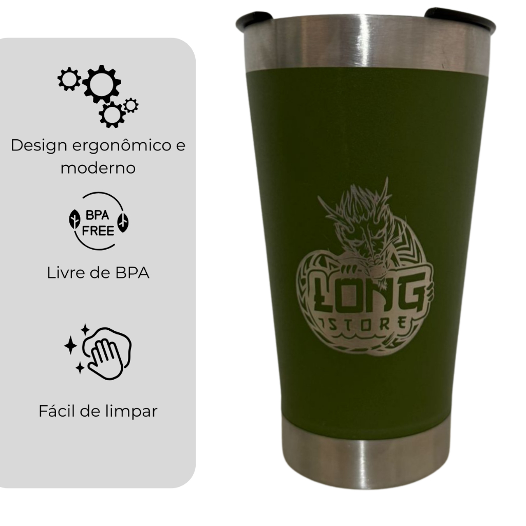 Kit 3, 5 , 7 e 10 Copos Térmico Personalizado 473ml – Brinde com Tampa e Abridor |Nome Time Logo Evento em Oferta na Shopee