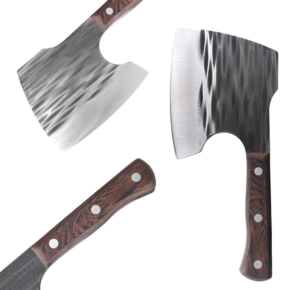 Faca Machado Premium cortador de osso de forjamento de precisão de aço inoxidável Alta qualidade Grillrelax em Oferta na Shopee