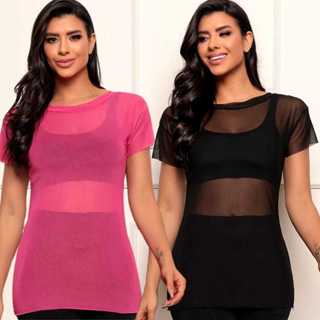 kit 03 Blusa Plus Size Academia Treino Respiravél Blusão Vest Leg Feminina Esportiva em Oferta na Shopee