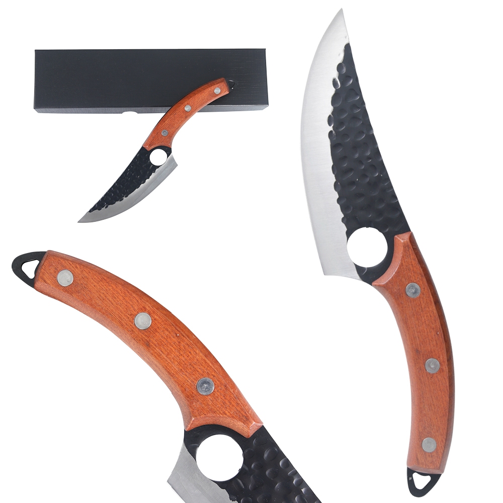 Faca de Corte Carnes e Frutas Olho de Tigre Aço Churrasco Grillrelax em Oferta na Shopee