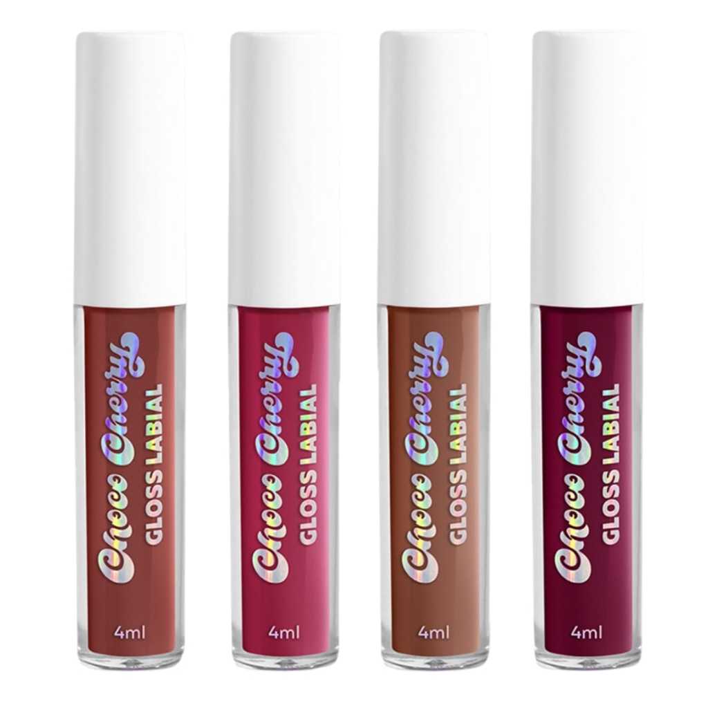 Dailus Choco Cherry Gloss Labial Hidratação Ácido Hialurônico Vitamina E Hipoalergênico - Escolha em Oferta na Shopee