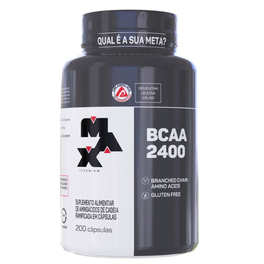 Bcaa 2400 200 Caps Max Titanium Suplemento Academia em Oferta na Shopee