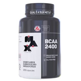 Bcaa 2400 200 Caps Max Titanium Suplemento Academia em Oferta na Shopee