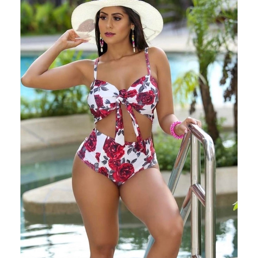Biquini Hot Pants Cintura alta ESTAMPADO Alcinha feminino