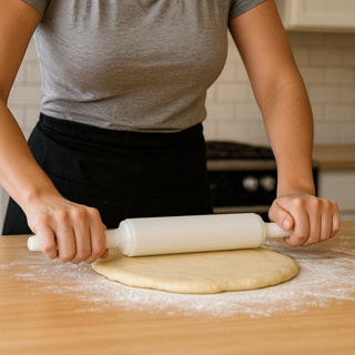 Rolo Para Massas Profissional Pesado 30cm em Oferta na Shopee