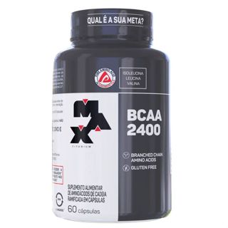 Bcaa 2400 - 60 Cápsulas - Max Titanium Sabor Natural em Oferta na Shopee