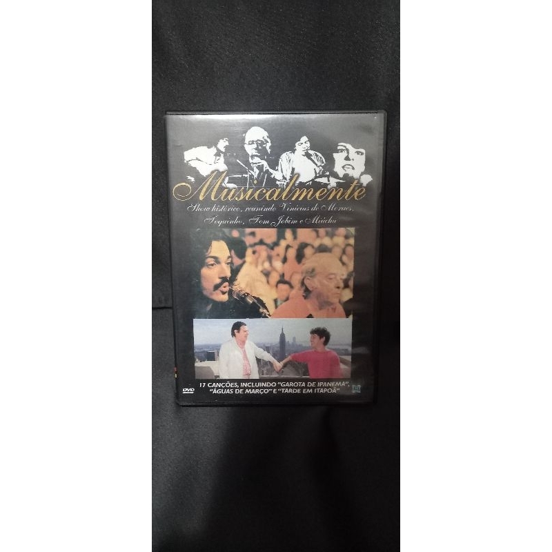 Dvd - Musicalmente - Vinicius de Moraes, Toquinho, Tom Jobim e  Miucha
