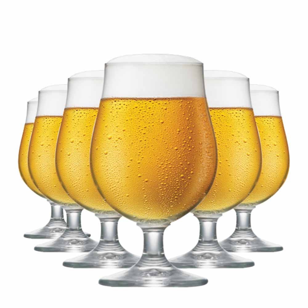 Jogo Taças de Cristal Bock Para Cerveja 380ml 6 Peças - Ruvolo em Oferta na Shopee