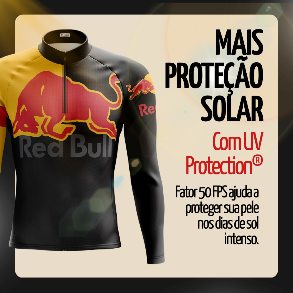 Camisa Ciclismo Camiseta Ciclista Roupa de Ciclismo Masculina Mountain Bike Ciclista Biker Red Bull