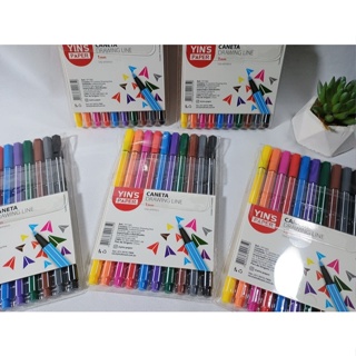 Caneta Hidrográfica Drawing Line 1.0mm Yins Paper c/ 10 Cores em Oferta na Shopee