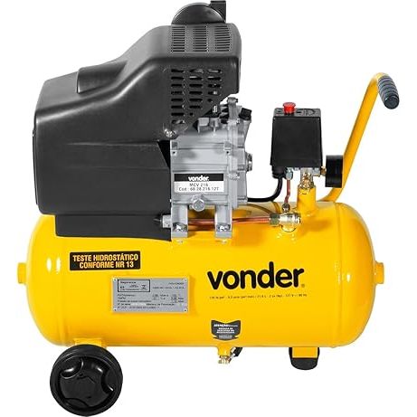Motocompressor de ar, 8,0 pcm, 21,6 litros, 127 V, MCV 216 em Oferta na Shopee