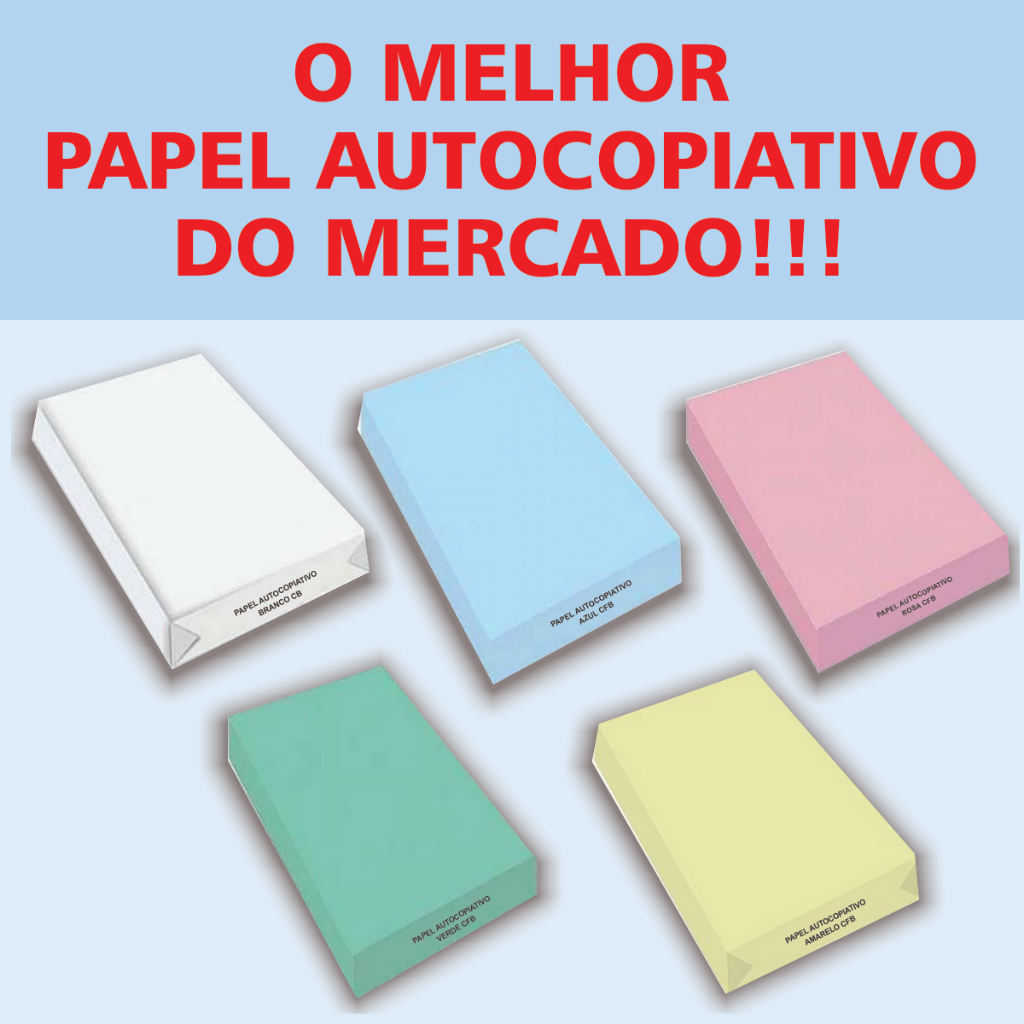 Papel Autocopiativo 250 Folhas Formato A5 O Melhor do Mercado Dispensa o Uso de Carbono