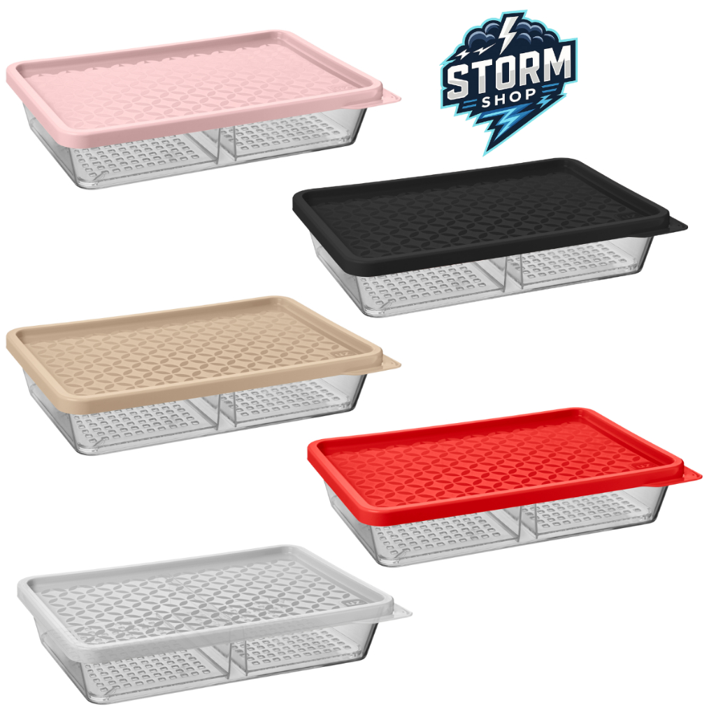 PORTA FRIOS QUEIJO E PRESUNTO COM BANDEJA REMOVÍVEL E TAMPA CORES - UZ