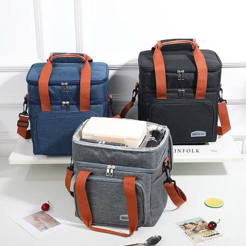 Bolsa Termica Grande Com Dupla Camada De Capacidade Lancheira Expansível em Oferta na Shopee