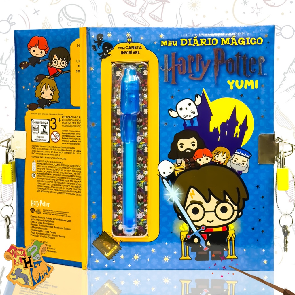 Harry Potter Diário Infantil Mágico Secreto | Livro Infantil Com Caneta Invisível Oficial em Oferta na Shopee