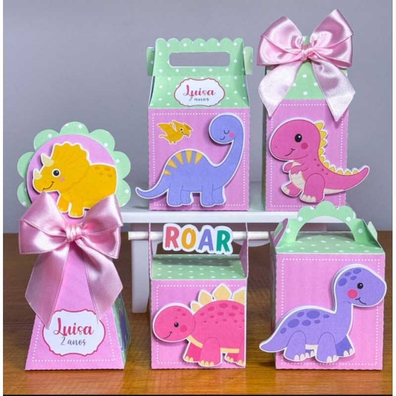 kit personalizado Dino baby menina