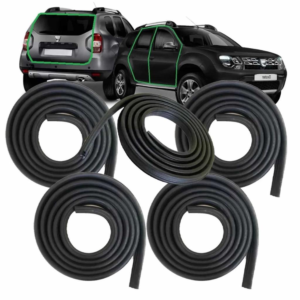 Kit Borrachas 4 Portas E Mala Sandero Symbol Duster Logan Todos