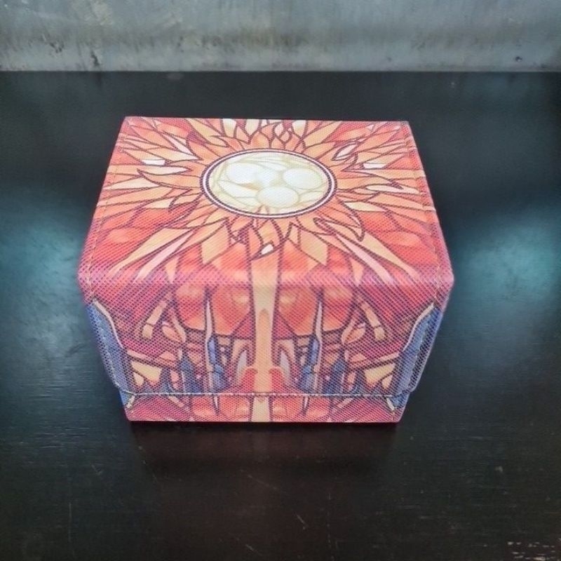Deck box Forte 100+ cartas tema planicie, Magic the gathering, MTG, Pokemon, Yugioh, Keyforge, etc
