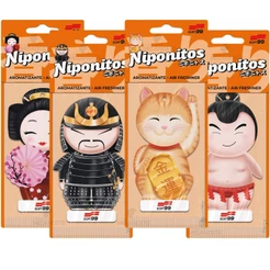 Aromatizante Niponitos Cheirinho para Carro Casa Escritório Banheiro Guarda Roupas Samurai Soft99