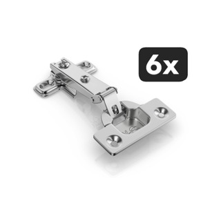 Kit 6 Dobradiças Móveis Armário Cozinha Guarda Roupas 26mm Reta em Oferta na Shopee