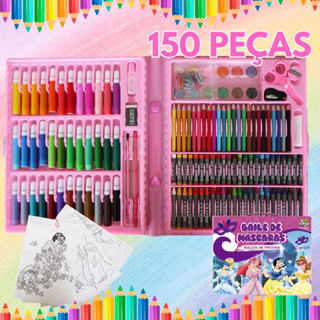 Estojo de Pintura Infantil com 24 até 150 peças Maleta de Pintura em Oferta na Shopee