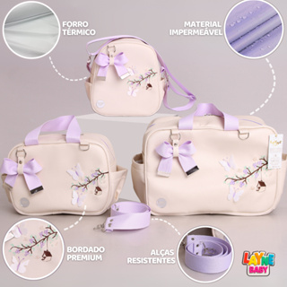 Bolsa Maternidade Menino Menina Kit com 3 Peças Mamãe e Bebê Impermeável Mochila Fraldas em Oferta na Shopee