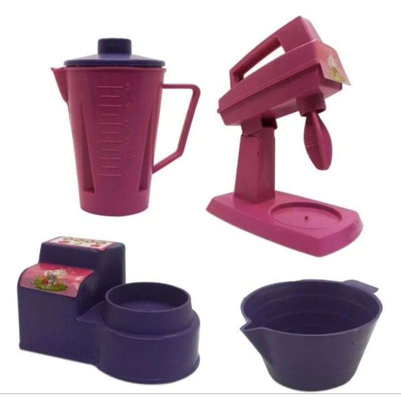 kit liquidificador infantil+batedeira brinquedo