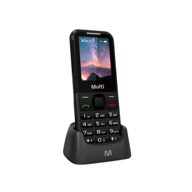 Celular Multilaser Vita Base 4G Dual Chip Com Botão SOS Para Idosos