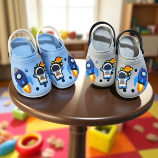 Sandalia Babuche Infantil para Meninos Astronauta e Foguete Sandalia Confortavel Borracha Leve e Macia em Oferta na Shopee