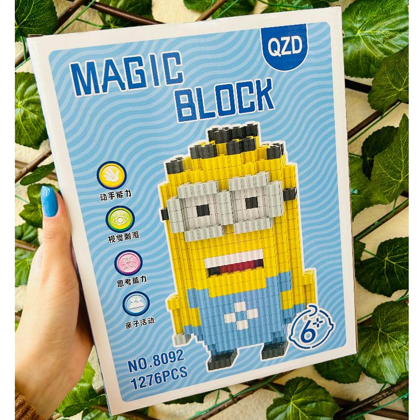 Mini Blocos de Montar Minions 1276 Peças Blocos De Montar Brinquedos Diversão Meu Malvado Favorito em Oferta na Shopee