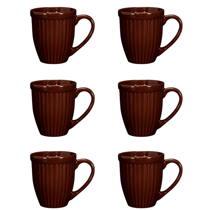 Kit 6 Canecas Xícaras Itália Segunda Linha Defeitos Cappuccino 12 Cores Mesa Posta — imagem 2 de 2