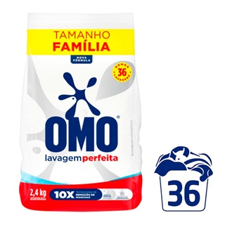 Omo Sabão Em Pó Concentrado 2,4Kg em Oferta na Shopee