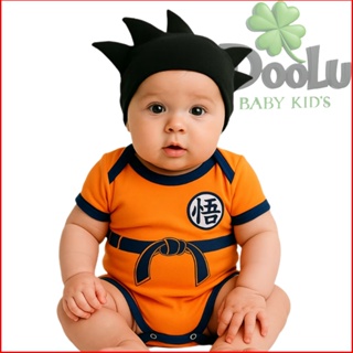 Body de Bebê Goku Dragon Ball + Touca - Mêversario Temático em Oferta na Shopee