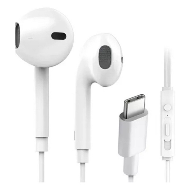 Fone De Ouvido Com Entrada Tipo C Cor Branco em Oferta na Shopee