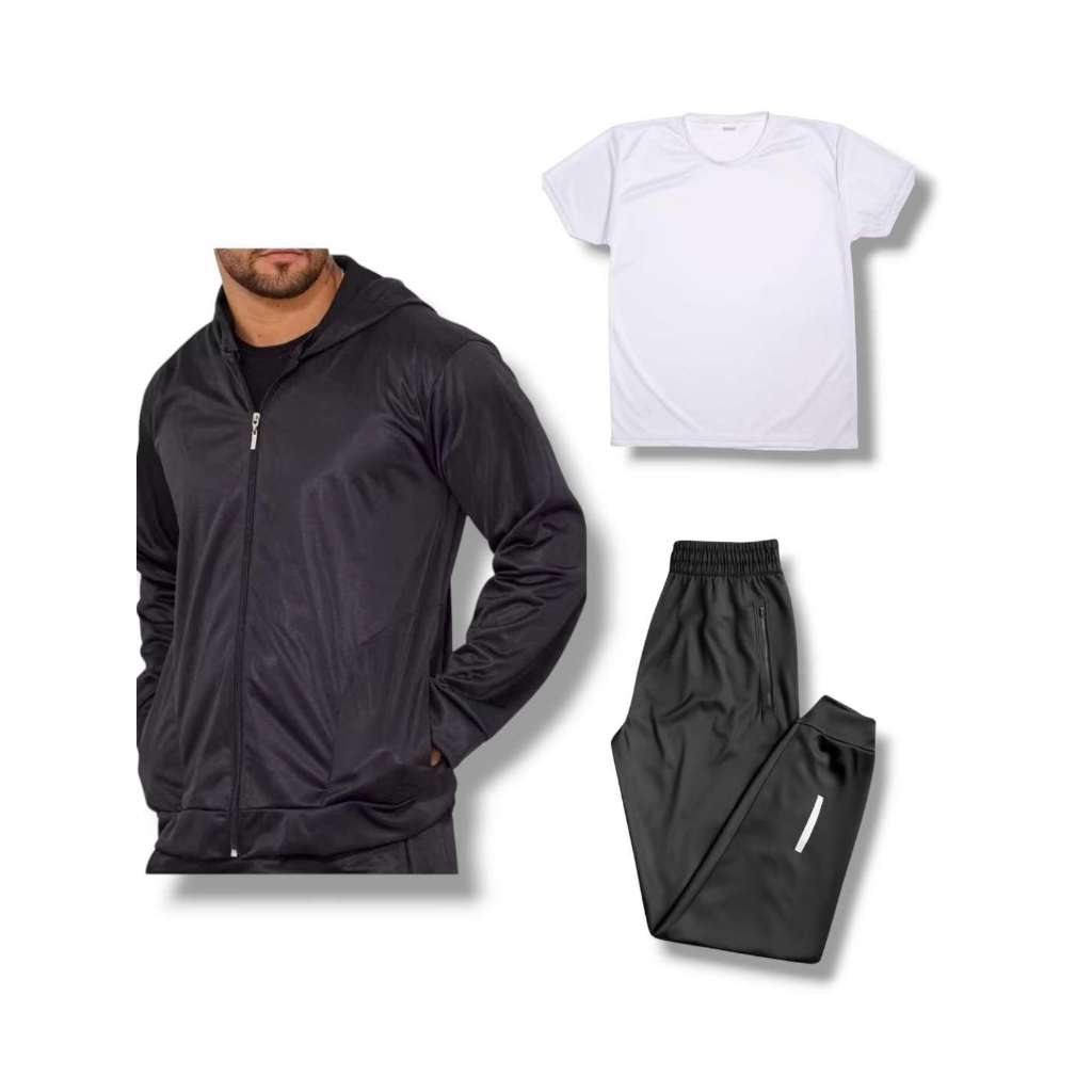 Kit- 3 Peças Conjunto Dri-fit Refletivo Promoção - Oferta Imperdível - Alta Qualidade - Mais Vendido - Preço de Fábrica